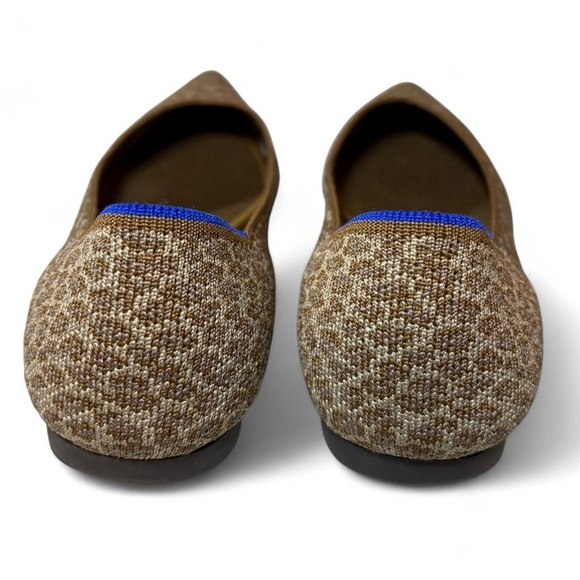 Rothy's The Point ballet flats in "Driftwood Spot" leopard print pattern - Picture 6 of 8
